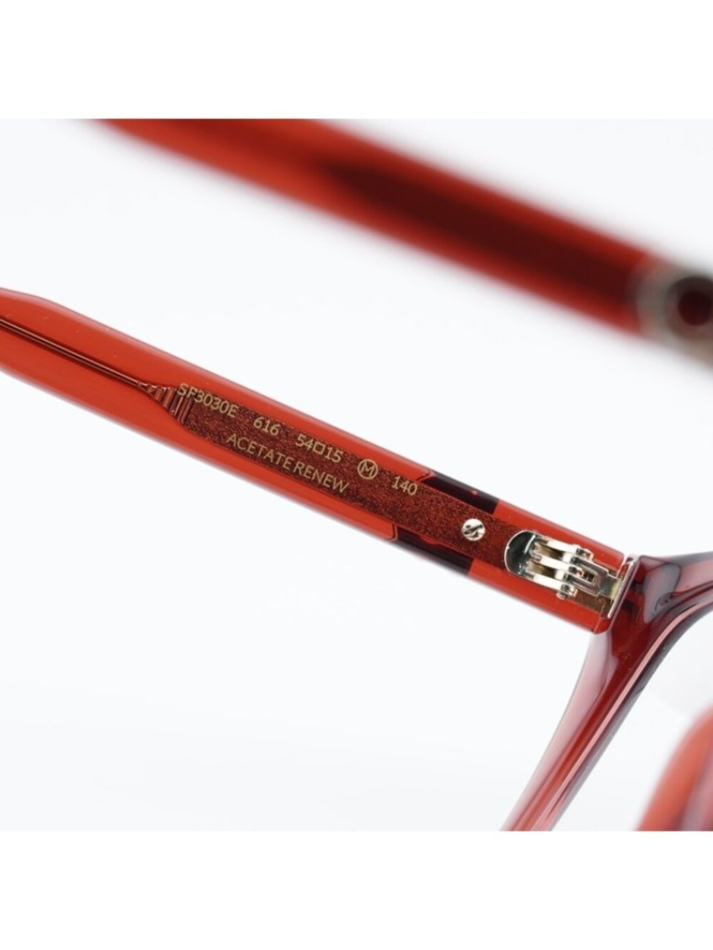 Salvatore Ferragamo SF3030E 616 Eyeglasses Transparent Red 54mm Square Frame - Picture 7 of 9